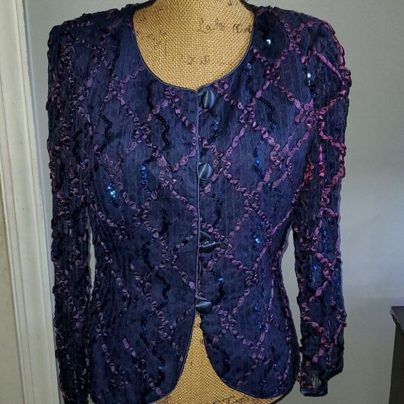 Lace Mesh Jacket / Shirt / Blazer - Picture 1 of 7